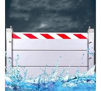 Barriera Antiallagamento 176 Cm Pannello Di Protezione Antiallagamento Piastra Di Contenimento Dell'acqua In Alluminio Per Garage, Cantina, Porta D'ingresso, Vialetto(Outside,176 * 40cm)