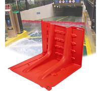 Barriera antiallagamento a forma di L senza sabbia, sistema di deviazione facile da installare, set di 10 barriere antiallagamento, adatta per forti piogge e interventi di emergenza.(2)