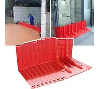 barriera antiallagamento, Barriera antiallagamento a forma di L in plastica ABS, riutilizzabile e staccabile, alta 20 pollici(2 pcs)