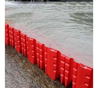 barriera antiallagamento, Barriere anti-inondazione riutilizzabili in plastica ABS a forma di L for deviazione fiumi, dighe e autostrade(30 pcs)