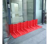 barriera antiallagamento, Barriere anti-inondazione riutilizzabili, protezione anti-acqua for deviazione di fiumi, dighe, autostrade, plastica ABS a forma L(4 pcs)