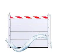Barriera Antiallagamento Da 186 Cm Riutilizzabile In Caso Di Pioggia Intensa Piastra Di Contenimento Dell'acqua Pannello Di Protezione Antiallagamento Per Casa/magazzino/garage(Outside,186 * 60cm)