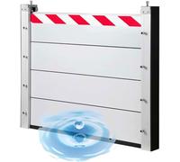 Barriera Antiallagamento In Lega Di Alluminio 191-200 Cm Piastra Di Contenimento Dell'acqua Resistente Alla Pioggia Battente Adatta Per Garage, Cantina, Porta D'ingresso, Vialetto(Outside,194 * 40cm)