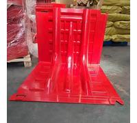 Barriera antiallagamento in plastica, Barriera antiallagamento in plastica a forma di L Protezione emergenza Ingressi Garage Dighe Rosso Multi formato(1pcs)