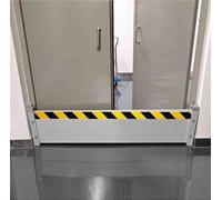 Barriera Antiallagamento per Garage Multiuso Kit Soglia in Alluminio Resistente Cantina Magazzino Vialetto Esterno Dighe per Il Controllo delle Inondazioni,Argento,280 * 40cm