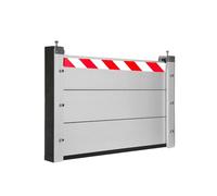 Barriera Antiallagamento Per Porte 50-500cm Paratia Antiallagamento Garage Barriera Strade Deflettore In Alluminio Ad Alta Resistenza Pareti Di Protezione Antiallagamento(325x20CM)