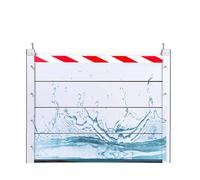 Barriera Antiallagamento Rimovibile Piastra Di Contenimento Dell'acqua Riutilizzabile Da 183 Cm Pannello Di Protezione Antiallagamento Per Casa/magazzino/garage(Outside,183 * 20cm)