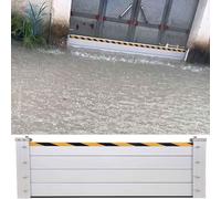 Barriera antiallagamento verticale, rimovibile e riutilizzabile, design del modulo unità for impieghi gravosi, porta deflettrice di controllo delle inondazioni(H80cm,250cm(8.2ft))