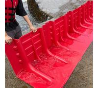 Barriera Antialluvione, Sistema di Contenimento Acqua a Forma di L in Plastica ABS, Blocco Antialluvione Riutilizzabile, Installazione Rapida per Garage, Difesa Esterna contro le Inondazioni(3PCS)