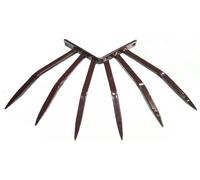 Barriera Antintrusione Angolare con Punte in Acciaio per Balconi Muri di Cinta Marrone