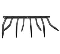 Barriera Antintrusione con Punte in Acciaio 49x24 cm per Balconi Muri di Cinta Goffrato Nero