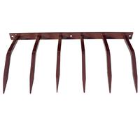 Barriera Antintrusione con Punte in Acciaio 49x25 cm per Balconi Muri di Cinta Marrone