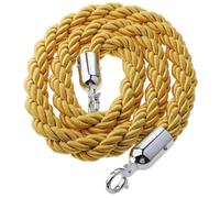 Barriera con corda per code Barriera di controllo della folla, palo, corda for coda, gialla, diverse misure(120cm)
