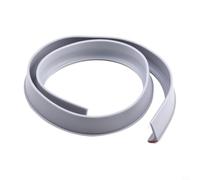 Barriera contro le dige dell'acqua per doccia, struttura in silicone, flessibile, a basso profilo, autoadesiva, per pavimento del bagno, previene perdite, vari colori (grigio)