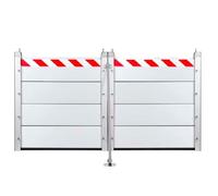 Barriera Contro Le Inondazioni Barriera di Difesa Contro Le Inondazioni Barriera di Protezione Contro Le Inondazioni Paratia Antiallagamento per Garage Diga Temporanea Rimovibile,(235x60cm)