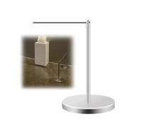 Barriera Controllo Folla, Set Di Barriere, Pali Di Controllo Della Folla Da 18" Con Corda Elastica For Musei, Mostre D'Arte