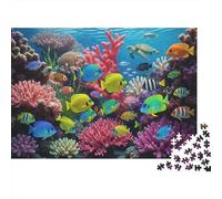 Barriera Corallina 1000 Pezzo Puzzle Recycled Tropical Fish Tank Senior Puzzles Party Accessori per Gioco Developing boy & girl‘s Intelligence Educational Fun 38x26cm/1000pcs