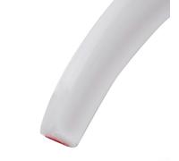 Barriera d'acqua in silicone per pavimenti del bagno, striscia flessibile per trattenere l'acqua e mantenere la separazione asciutta e bagnata nelle aree doccia senza curvatura (nero, 200 cm)