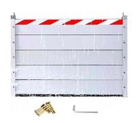 Barriera Della Difesa Contro Le Inondazioni Della Lega Di Alluminio 44/54/64/74/84/94/104/114/124/134/144/154/164/174/184/194/204cm Rimovibile Paratie Antiallagamento Garage(L54cm)