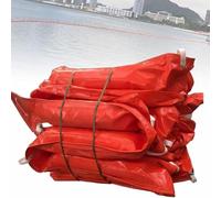Barriera di contenimento del petrolio a galleggiante, barriera anti-inondazione, barriera galleggiante in PVC per petrolio, barriera anti-inondazione da 10 m per fiumi, porti, laghi, moli,1.5*10M