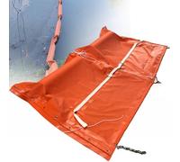 Barriera di contenimento dell'olio in PVC, solido contenimento dei rifiuti galleggiante, barriera di fuoriuscita di lunghezza personalizzabile per alghe e rifiuti d'acqua, altezza 75 cm, lunghezza 10