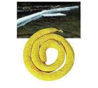 Barriera di contenimento dell'olio Industriale - Tubi in Polipropilene con rigetto selettivo dell'Acqua, barriera Rapida Contro Le fuoriuscite for officine, banchine, macchinari(Yellow,12.7x6meters)