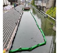 Barriera di contenimento in PVC per Petrolio, Barriera di contenimento in PVC Verde per Petrolio - Recinzione Galleggiante da 10 m per Il Controllo dei detriti d'Acqua nelle Sentine e nei f
