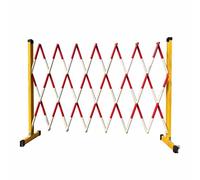 Barriera di controllo del traffico portatile retrattile, cancello di sicurezza espandibile con ruote, recinzione di controllo della folla per cantieri, blu-bianco, 1,2 x 2,5 m