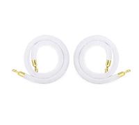 Barriera di controllo della folla con corda sostegno, barriera corde in velluto, sospesa divisoria for code spessa 3,2 cm, for matrimoni/chiese/feste in hotel(White,153cm/5ft)