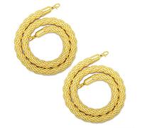 Barriera di controllo della folla con corda sostegno, corde barriera commerciali spesse 1,2 pollici for divisore coda e, ganci dorati for camerini hotel, ristoranti attività(Yellow,153cm/5ft)