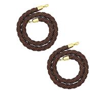 Barriera di controllo della folla con corda sostegno, corde barriera commerciali spesse 1,2 pollici for divisore coda e, ganci dorati for camerini hotel, ristoranti attività(Red,183cm/6ft)