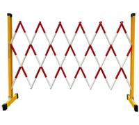 Barriera di controllo della folla espandibile con ruote, barriera stradale portatile per sentieri, design stabile, dimensioni del telaio: 1,2 m x 1,5 m
