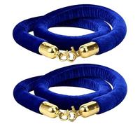 barriera di controllo della folla in fila corda, Barriera di sicurezza in corda di velluto for da 2/3/4/5/10 piedi, barriere di sicurezza blu for for barriera di controllo della folla(Blu,4ft/120cm)