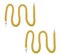 Barriera di corda for , divisorio di corda, 1/1,5/2/2,5/3 metri, palo di controllo della folla, adatto for cerimonia di inaugurazione, hotel, attività sul tappeto rosso, pensioni(Golden,3meter)