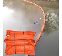 Barriera di intercettazione, contenimento dell'olio in PVC Riutilizzabile per porti/Laghi/oceani, barriera Galleggiante Professionale per l'olio, barriera Galleggiante ad Alta Resistenza per
