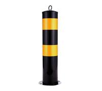 Barriera Di Parcheggio, Dissuasore Di Sicurezza, Paletto Stradale Di Parcheggio Con Collare Riflettente, Paletti Di Segnalazione Per Marciapiedi, Per Strade, Metropolita(Black (1pcs),55cm/21.7in)
