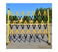 Barriera di parcheggio mobile espandibile rossa e nera, recinzione stradale retrattile alta 3,9 piedi, cancello sicurezza pieghevole for garage lavori stradali(Black,47x157in)