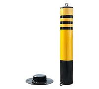 Barriera di parcheggio Paletti di sicurezza for vialetti, barriera di parcheggio con palo mobile separabile(60x8cm(23.6x3.1inch))