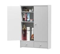 Barriera di Protezione Superiore Mobile Pensile Bagno Sospeso Pensili Cucina Sospesi Industrial Molteplici Livelli di Stoccaggio Adatto per Bagno, Soggiorno, Camera da Letto(I)