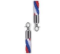 Barriera di rivestimento attorcigliata con imbracatura in flanella corda lunga 1,5 m for accogliere colonne coda, recinzioni a palo, supporti Per Controllo Della Folla(Multicolor)