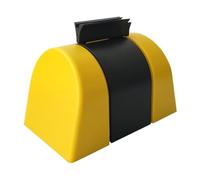 Barriera di sicurezza a nastro retrattile con montaggio a parete fissa, custodia in ABS, cintura a strisce for barriera controllo della folla in aree separate Per Uso Interno/Esterno(2m)