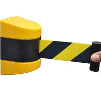 Barriera di sicurezza a nastro retrattile per mont Cintura di separazione delle code, barriera retrattile, fissa, for il controllo della folla/retrattile gialla(5M(16.4Ft))