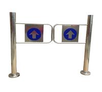 Barriera di sicurezza automatica in acciaio inox per ingresso supermercato, 70 x 97 cm, cancello unidirezionale, soluzione ideale per la sicurezza del banco cassa