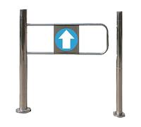 Barriera di sicurezza automatica per supermercati, biblioteche e magazzini, 60 x 97 cm, in acciaio inox, con chiusura automatica, soluzione ideale per la sicurezza