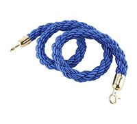 Barriera di sicurezza con corda a montante, barriera for il controllo della folla, for saloni dell'auto, hotel, for code resistente clip lucidate, barriere in resistenti(Blue Gold,1.5m/5ft)