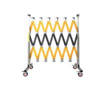 Barriera di sicurezza con rotelle espandibile industriale barricata | Recinzione stradale con barricata metallica, for cantiere