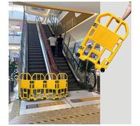 Barriera di sicurezza con ruote, barriera di traffico mobile per riparazioni ingegneristiche, recinzione portatile per una maggiore sicurezza