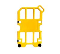 Barriera di sicurezza - Espandibile con rotazione a 360° e ruote, guardrail pieghevole portatile per controllo del traffico e gestione della folla