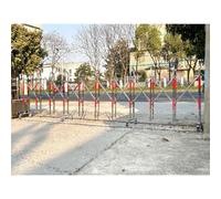 Barriera di Sicurezza Estensibile e Portatile - Barriera di Sicurezza Pieghevole in Acciaio Inossidabile per Il Controllo del Traffico e Gli ingressi stradali (1,1x2 m) - Resistente e Facile