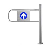 Barriera di sicurezza in acciaio inossidabile per ingresso e corridoio del supermercato, porta a battente 60 x 97 cm per biblioteca e negozio, a destra e accesso pedonale sicuro